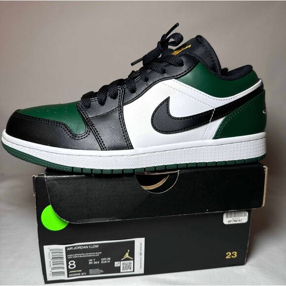 Size 8 - Nike Air Jordan 1 Low Green Toe Men\'s Shoes Ships Now main image 9